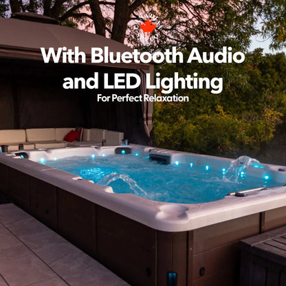 Canadian Spa 16ft Swim Spa 19HP-Jet 7-Person - XTrainer