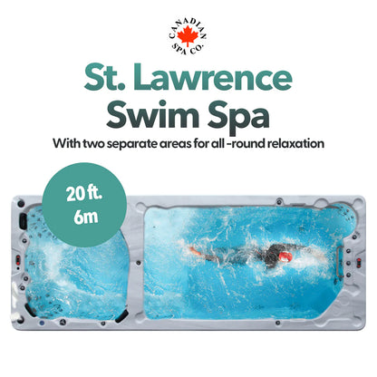 Canadian Spa 20ft Dual Temperature Swim Spa 15HP - Sport