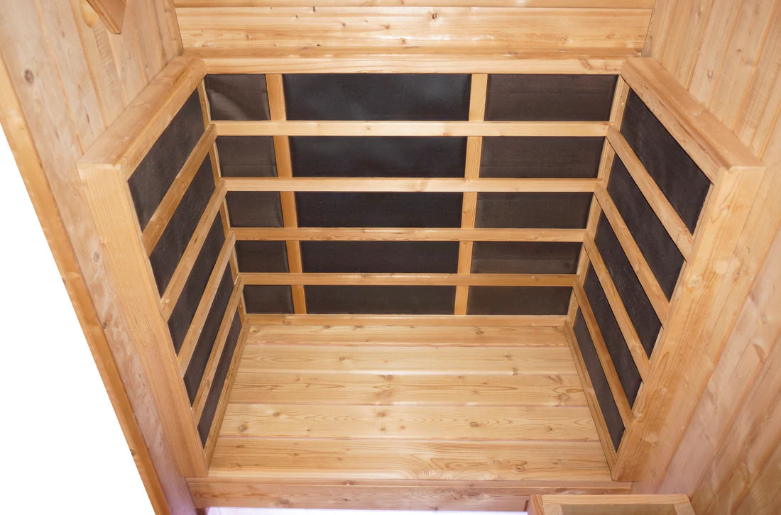 Canadian Spa Outdoor Oval Barrel Sauna Combination Infrared/ traditional 1842 x1200 x 1945mm