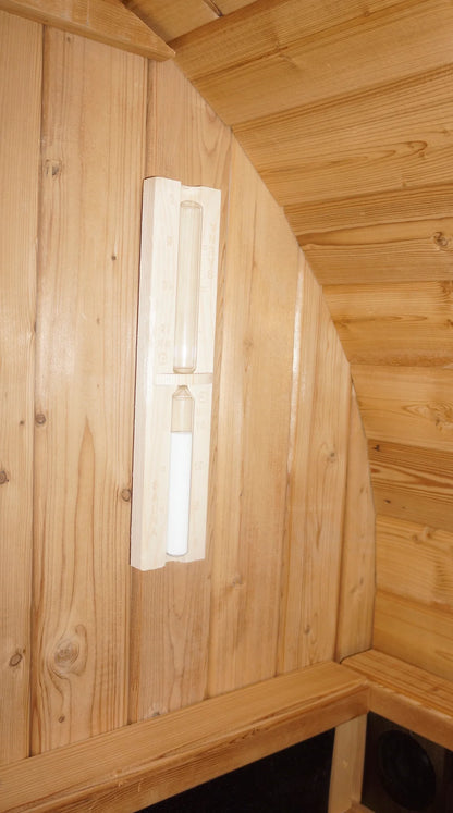 Canadian Spa Outdoor Oval Barrel Sauna Combination Infrared/ traditional 1842 x1200 x 1945mm