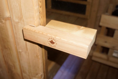 Canadian Spa Outdoor Oval Barrel Sauna Combination Infrared/ traditional 1842 x1200 x 1945mm