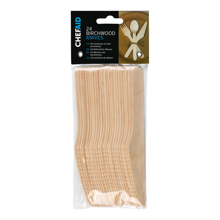 Chef Aid Wooden Cutlery Pack of 24