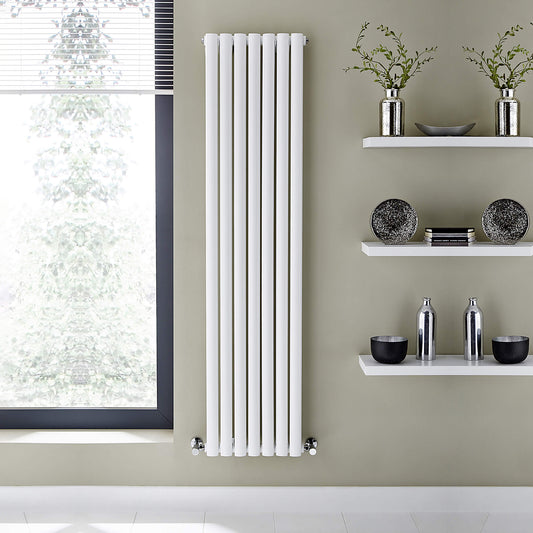 Aspen Vertical Double White 1600 x 420 Radiator