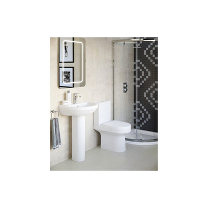 Floyer 500x390mm 1TH Basin & Full Pedestal