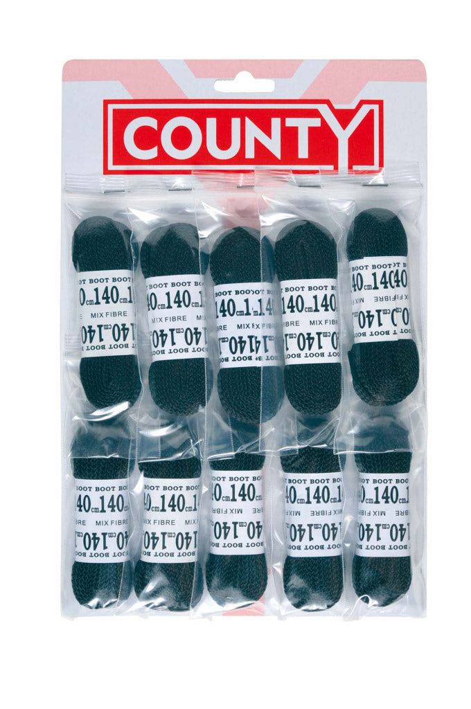 County Football Laces Black