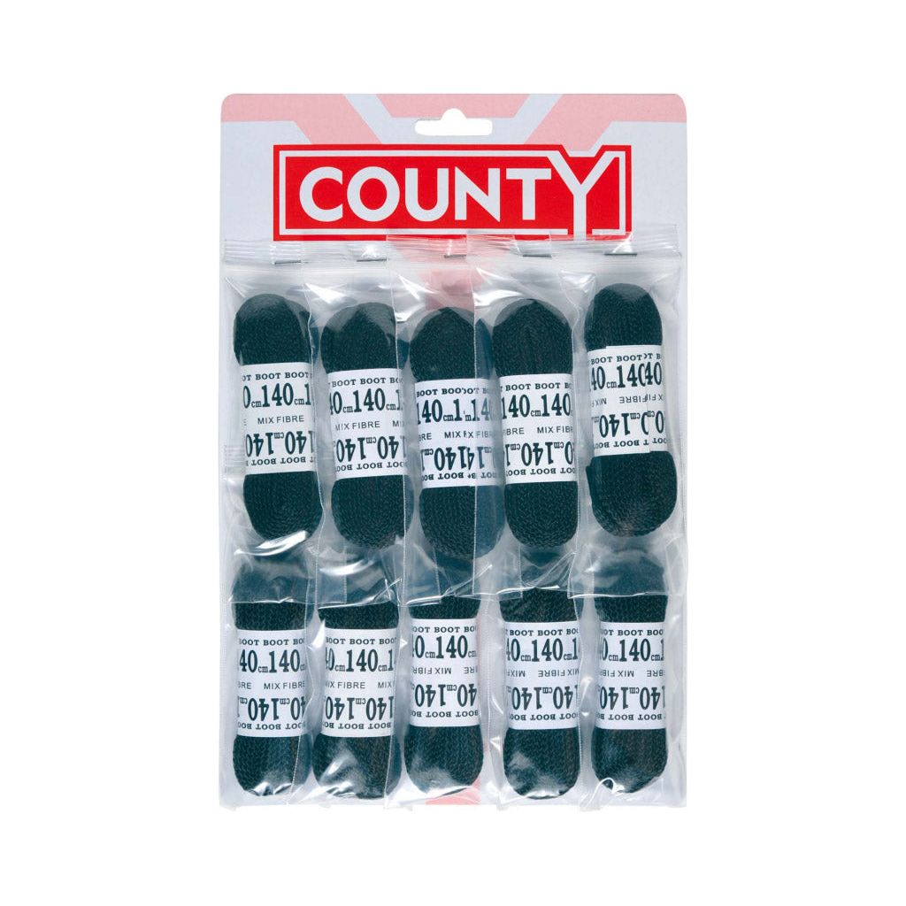 County Football Laces Black