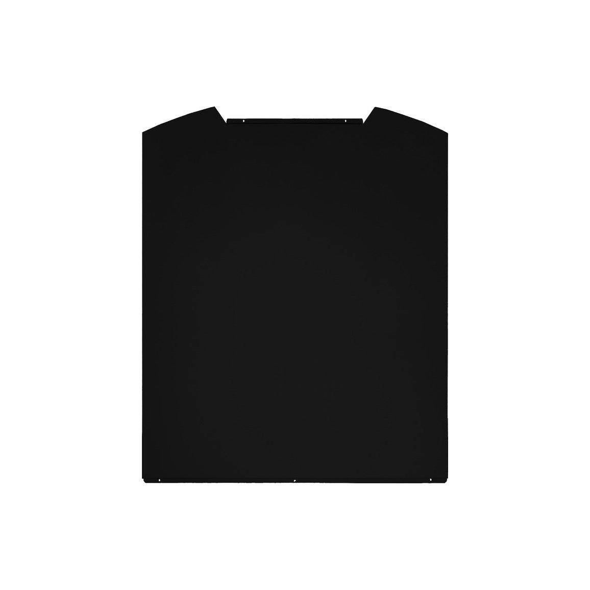 Prima LES101 Panel antisalpicaduras de cristal curvo de 60 cm - Ébano negro