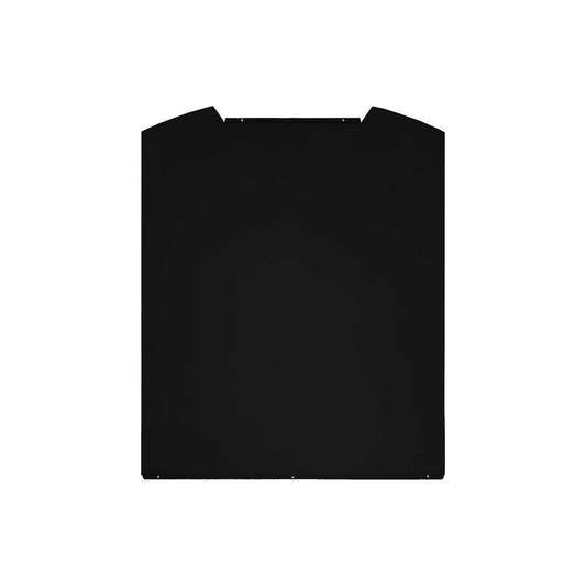 Prima LES101 Panel antisalpicaduras de cristal curvo de 60 cm - Ébano negro