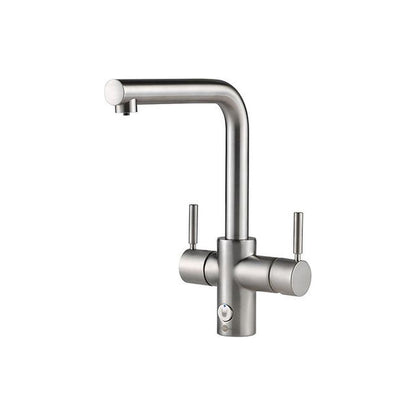 InSinkErator 4N1 L Shape Tap, Neo Tank & Filter Pack - Brushed Steel