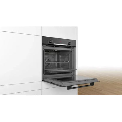 BOSCH Series 4 Multifunction Oven Black + Bosch Serie 2 Induction Hob Bundle