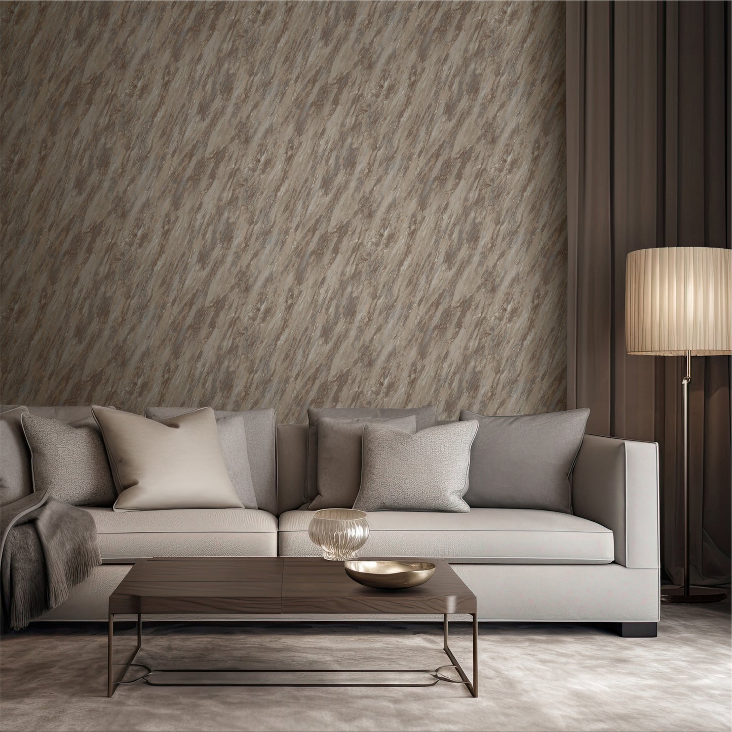 Papel pintado Muriva Venezia Mármol Taupe (M66308)