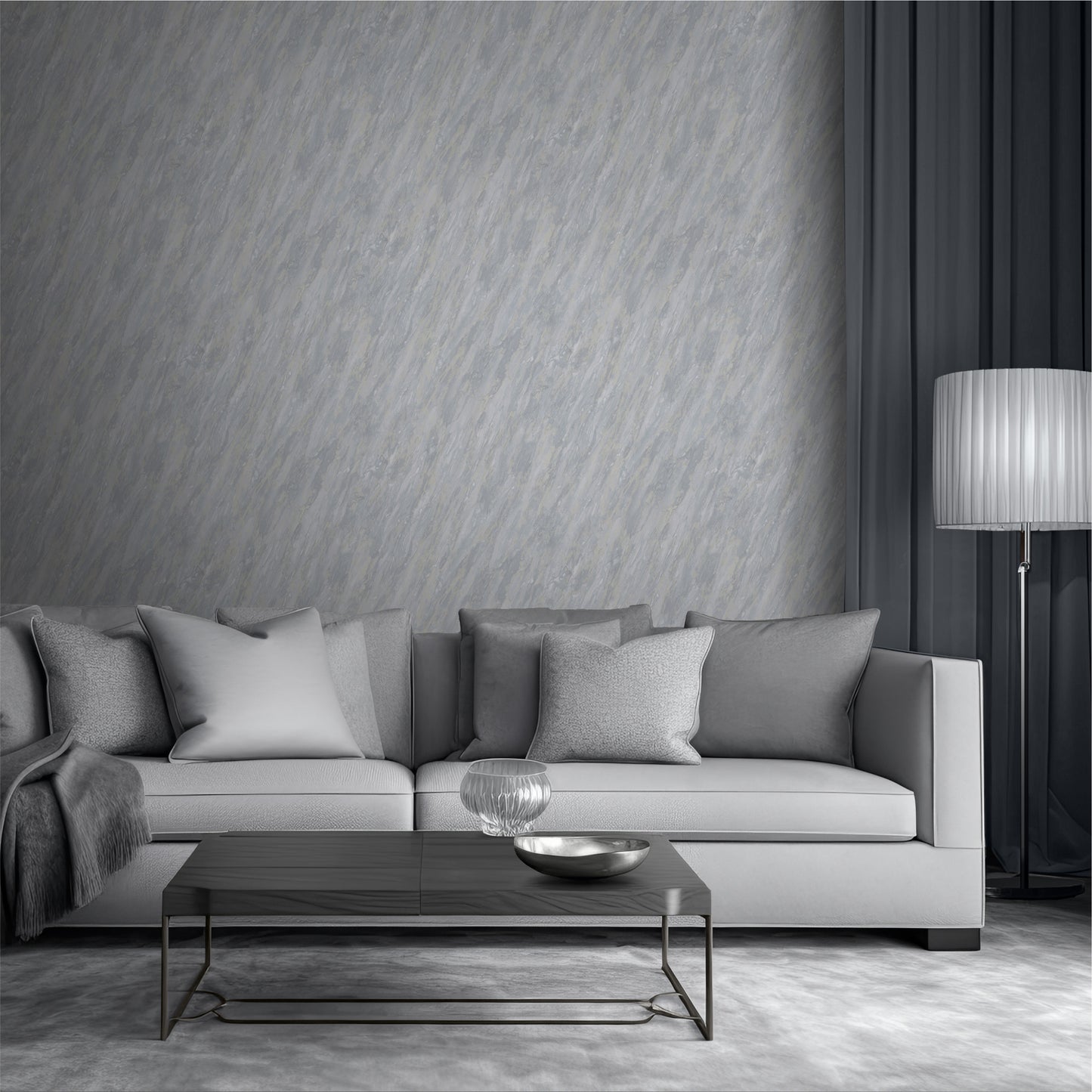 Muriva Venezia Marble Light Grey Wallpaper (M66309)