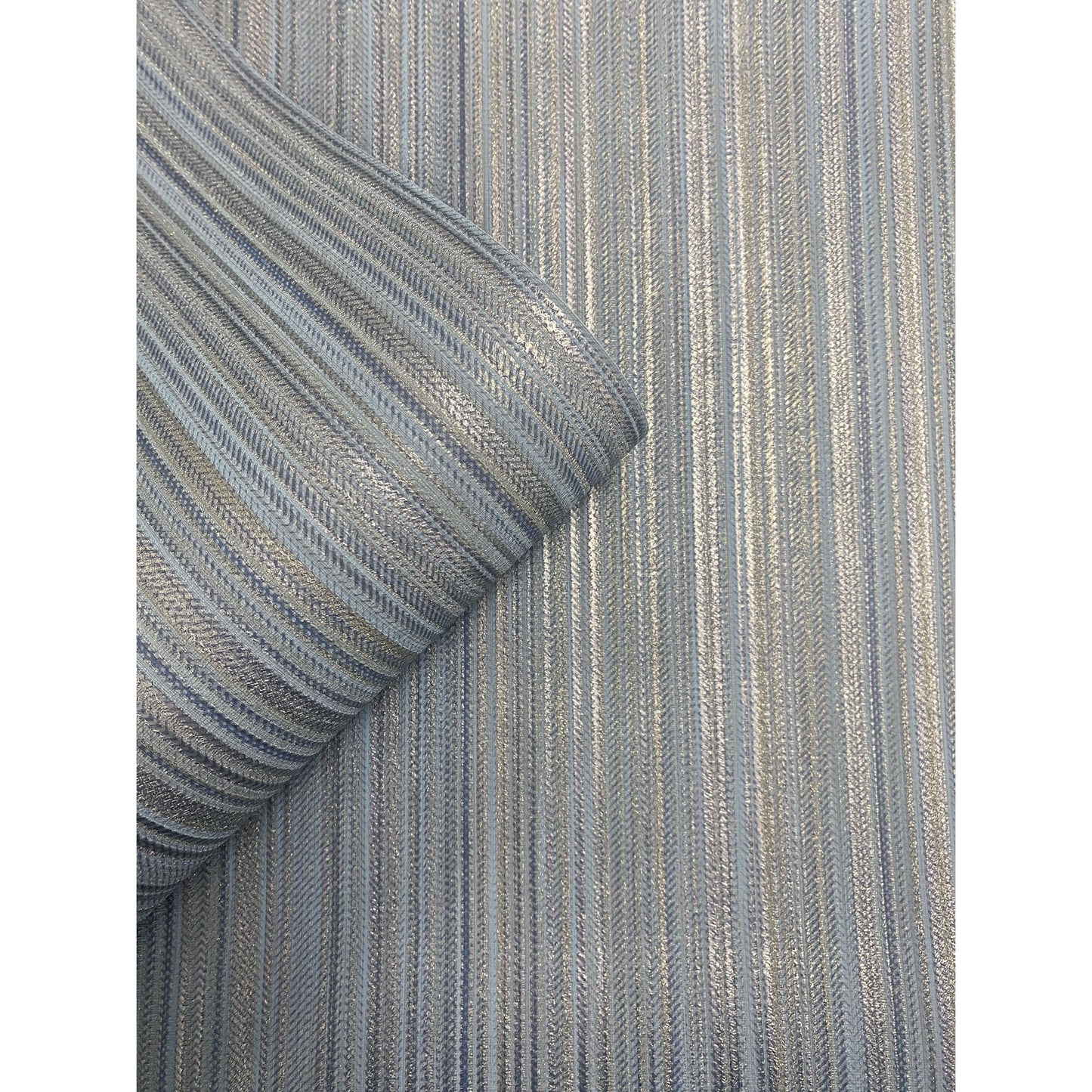 Muriva Venezia Stripe Blue Wallpaper (M66501)