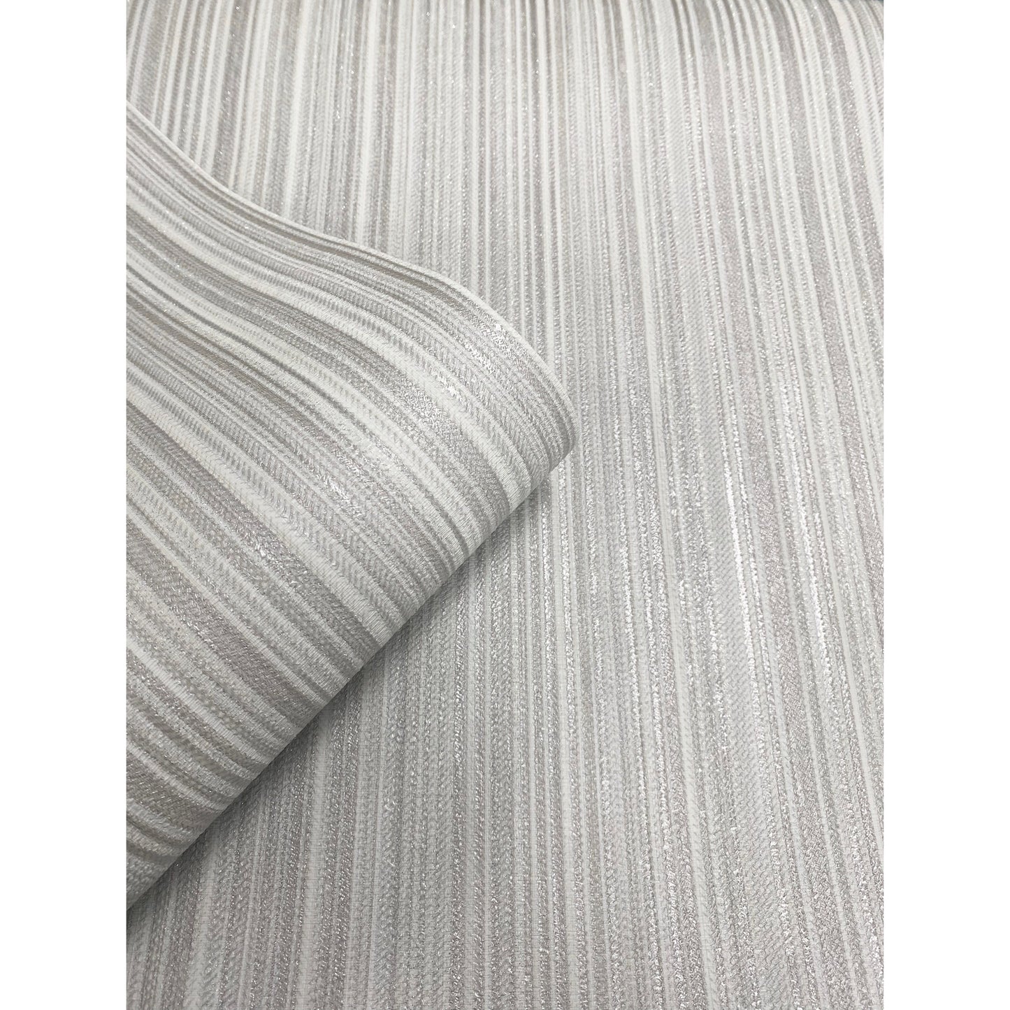 Papel pintado Muriva Venezia Stripe gris claro (M66509)