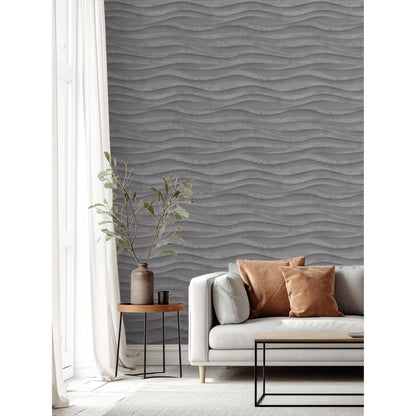 Muriva Wood Wave Wallpaper