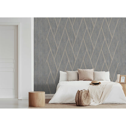 Muriva Cedar Geo Wallpaper