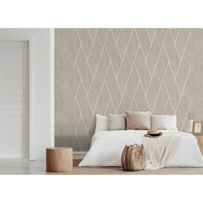 Muriva Cedar Geo Wallpaper