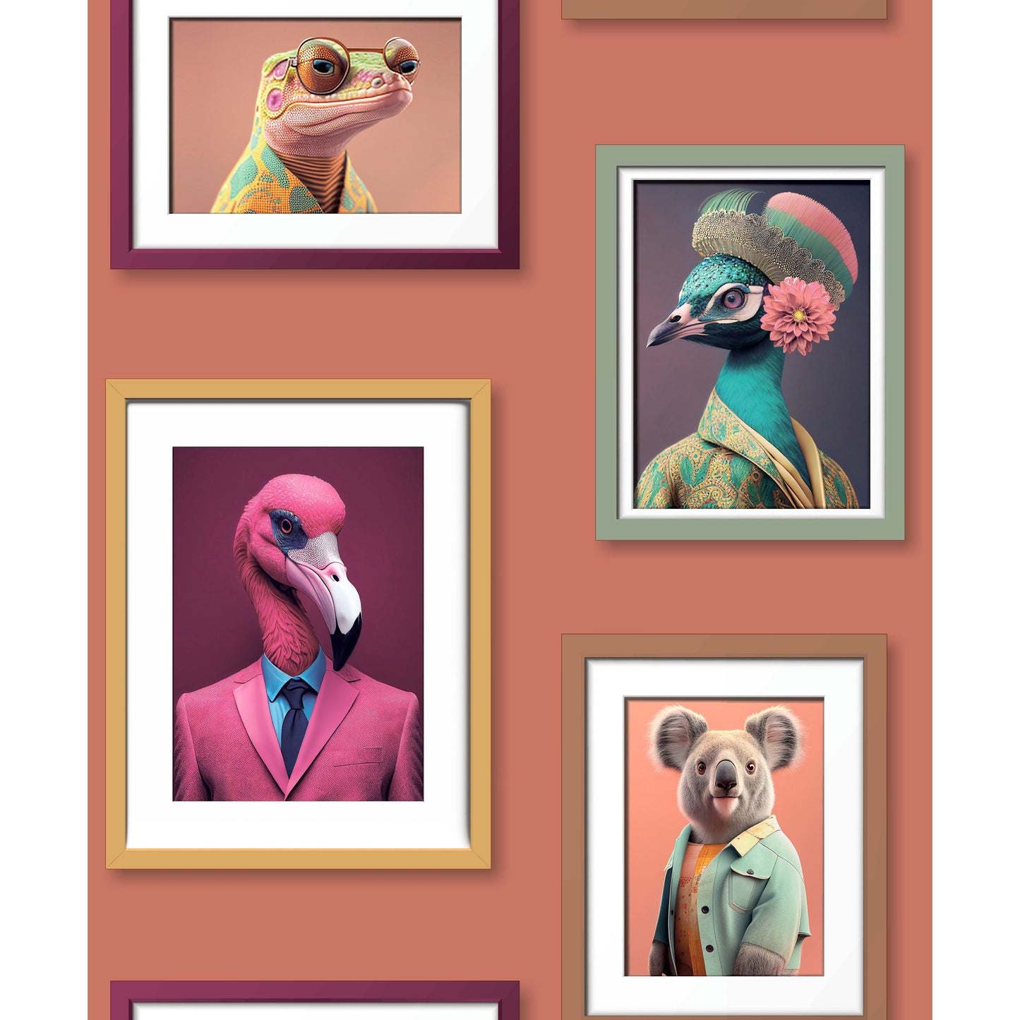 Muriva Fantastic Animals Wallpaper