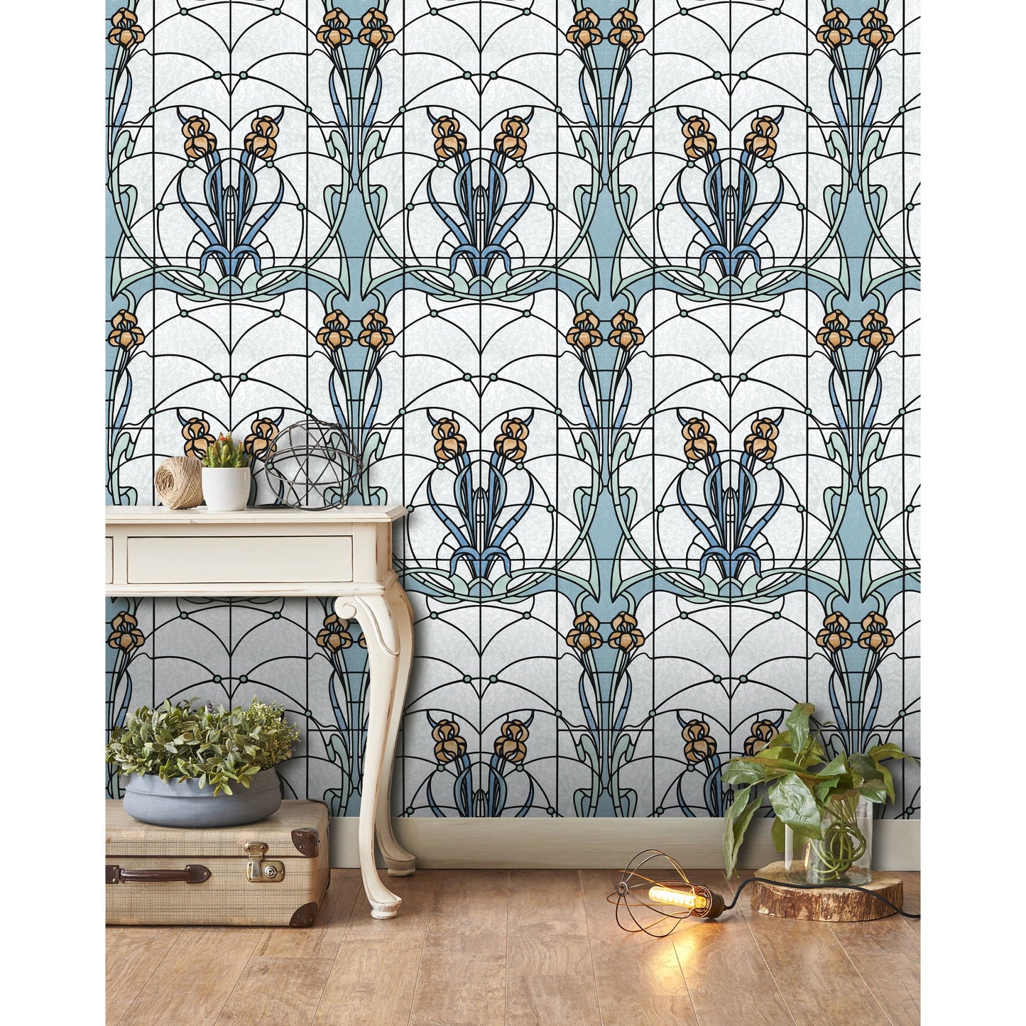 Muriva Stained Glass Wallpaper