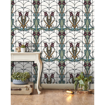 Muriva Stained Glass Wallpaper