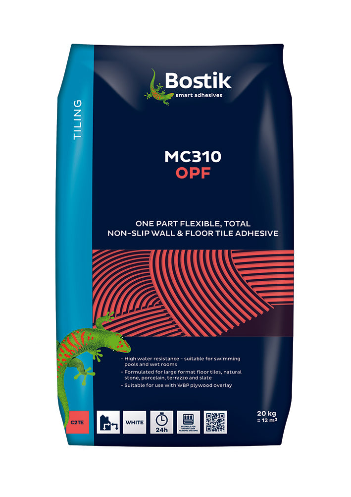 Adhesivo para baldosas flexible blanco OPF de Botik