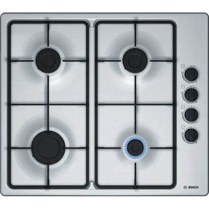 Bosch A Rated Built-In Electric Single Oven + Bosch 60cm 4 Burner Gas Hob Bundle