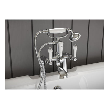 Brooke Basin Pillar Taps - Chrome