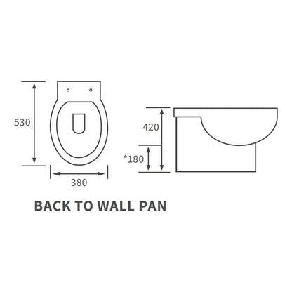 Harley Back To Wall WC & Soft Close Seat