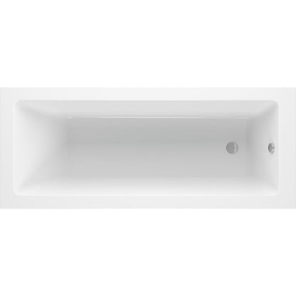 Baignoire Ona Square Single End 1700x700x550mm 0TH avec pieds