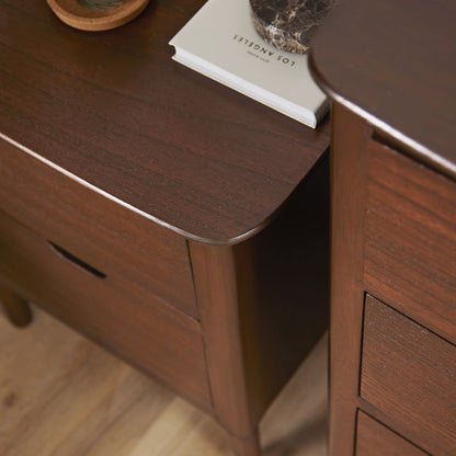 Norway Walnut Wooden Bedside Table
