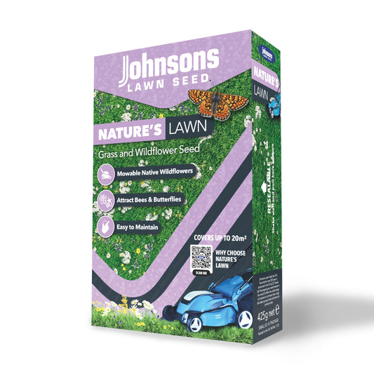 Johnsons Natures Lawn Grass Seed & Wild Flowers 400g