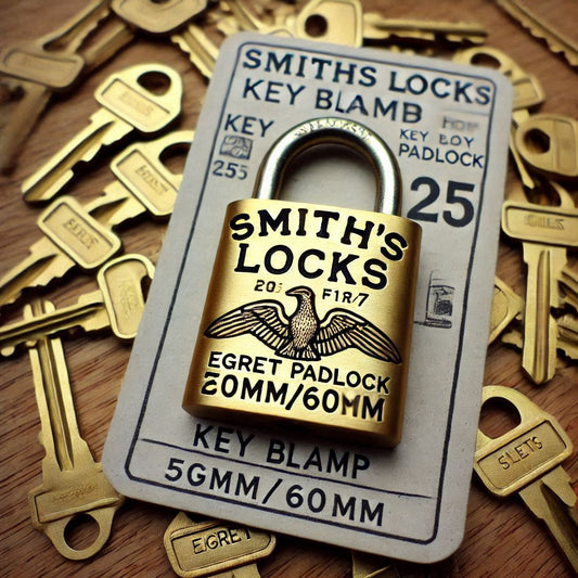 Smiths Locks Key Blank for 1136/7 Egret Brass Padlock (25) 50MM/60MM - Pack of 25