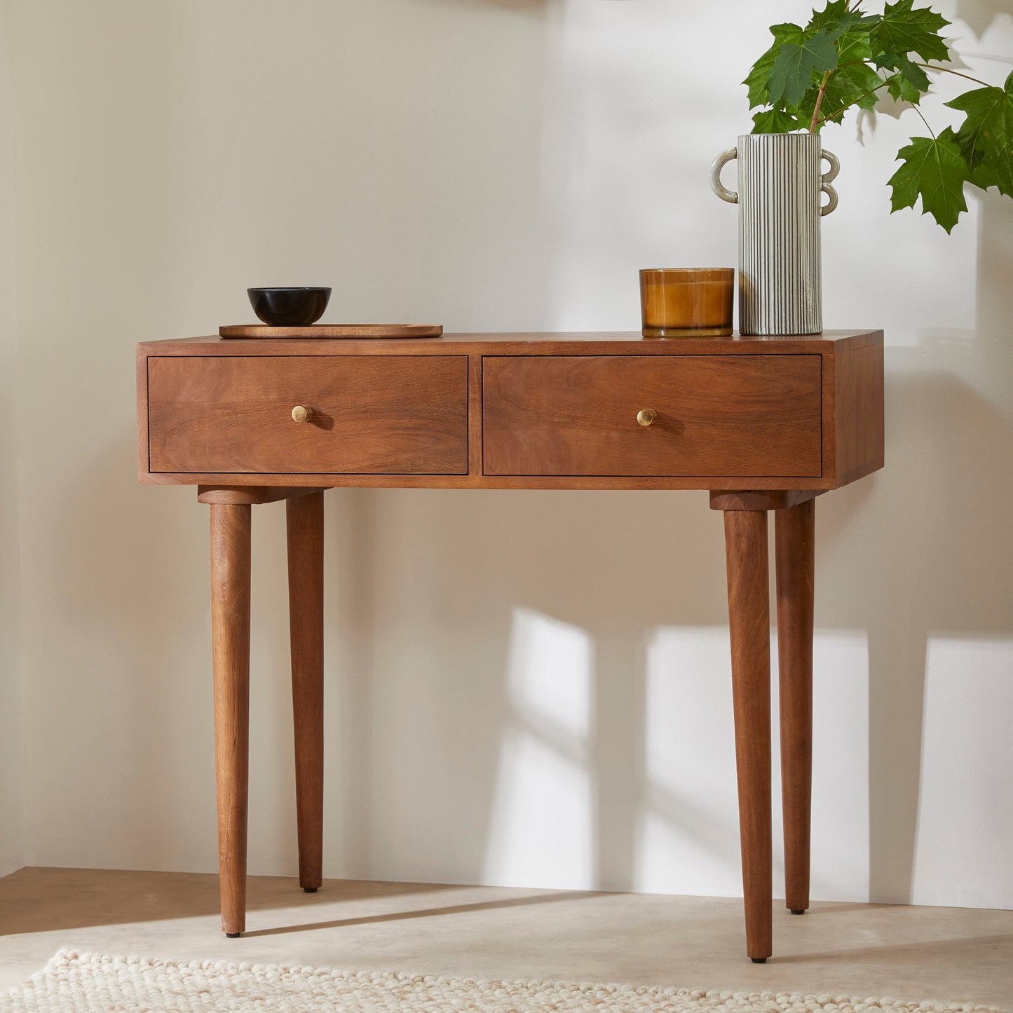 Scandinavian Walnut Oslo Console, Dressing Table, and Desk