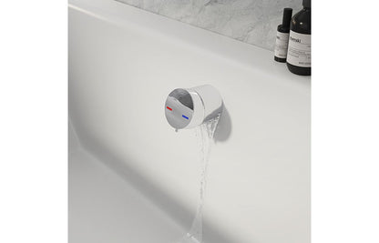 Bath Overflow Filler w/Integrated Valve - Brushed Brass