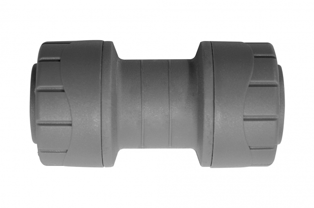 Polypipe Straight Coupling 32mm Grey