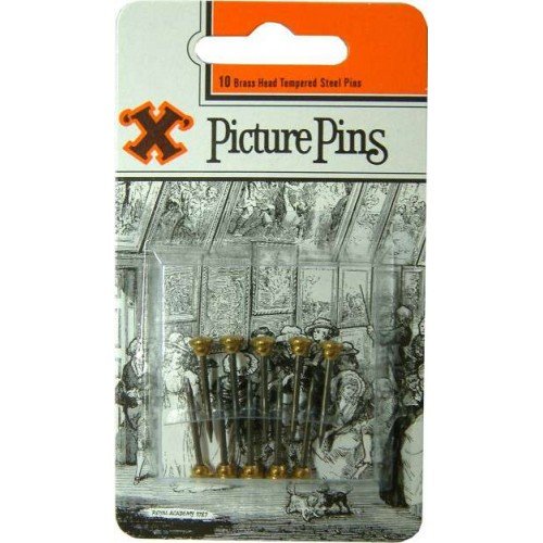 X Brass Headed Pins - Blued Shanks (Blister Pack)