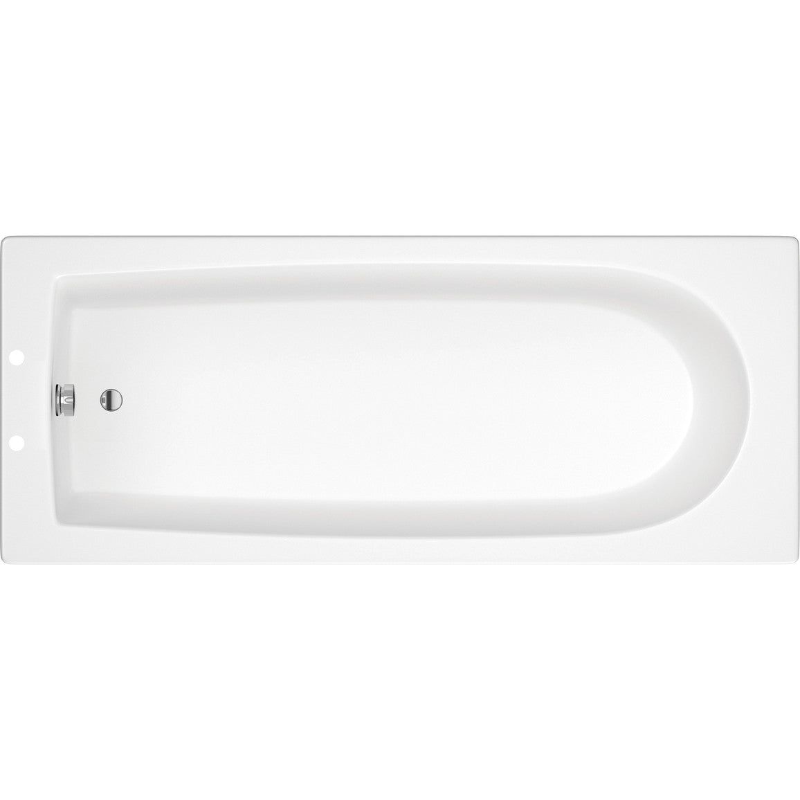 Tana D Shape Single End 1700x700x550mm 2TH Bath w/Legs