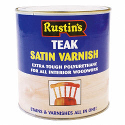 Rustins Polyurethane Satin Varnish 1L