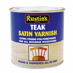 Vernis Polyuréthane Satiné Rustins 250 ml Teck