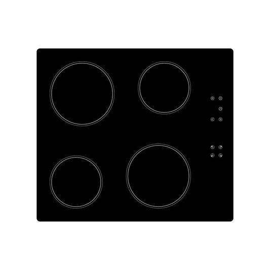 Plaque de cuisson vitrocéramique Prima PRCEH106 60 cm - Verre noir