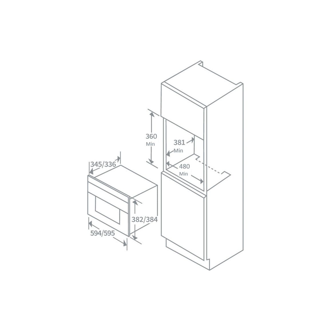 Micro-ondes Prima PRCM202 B/I - Noir