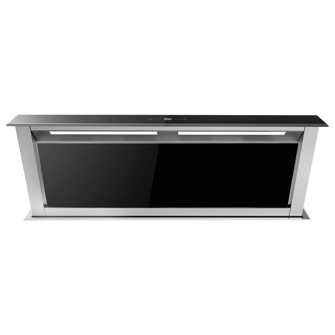 Extractor de corriente descendente Prima+ PRDE0004 de 88 cm - Vidrio negro