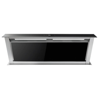 Prima+ PRDE0004 88cm Downdraft Extractor - Black Glass