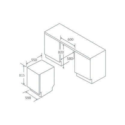 Prima PRDW210 F/I 12 Place Dishwasher