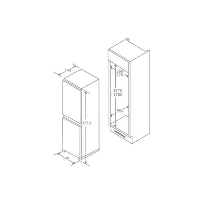 Frigorífico Congelador Prima PRRF502 B/I 50/50