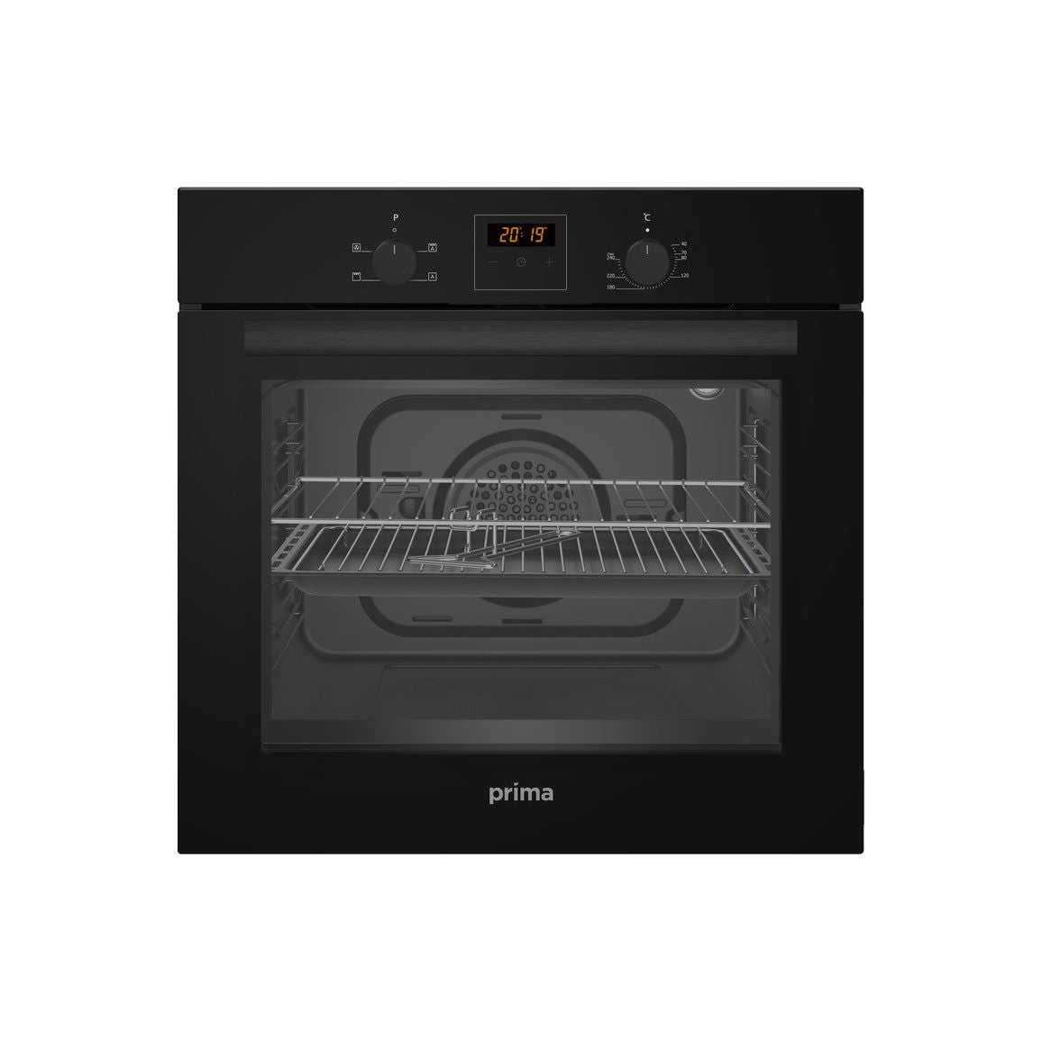 Prima PRSO107 Single Electric Fan Oven - Black