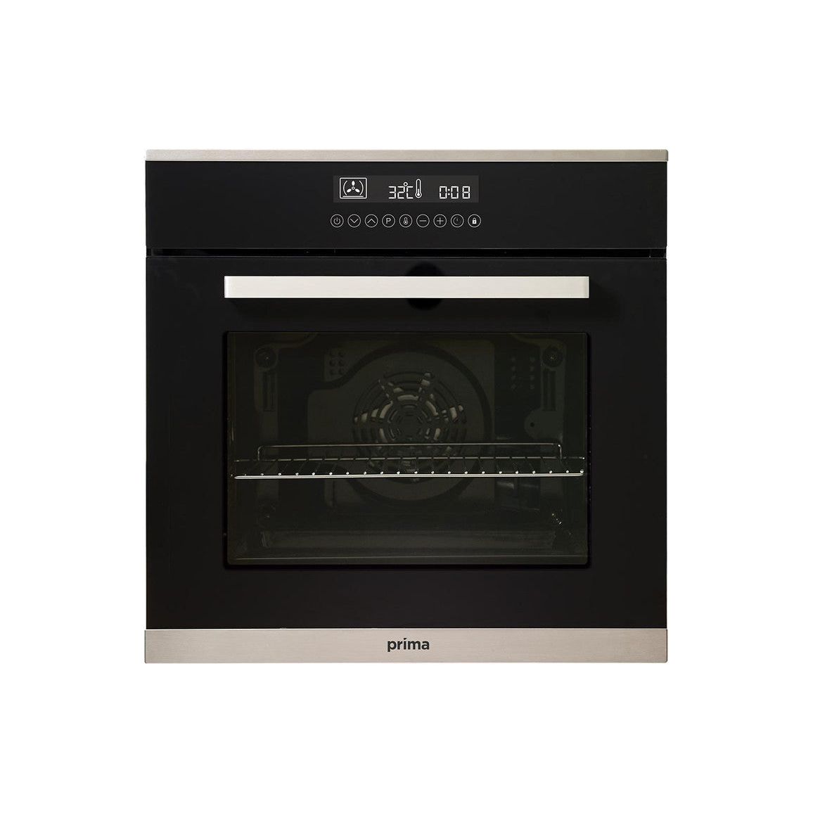 Prima+ PRSO110 Single Pyrolytic Fan Oven - Black