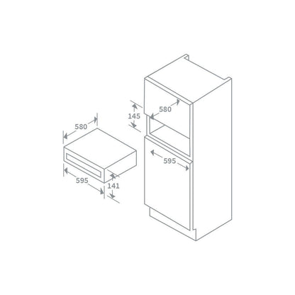 Prima+ PRDW002 14cm Warming Drawer - St/Steel