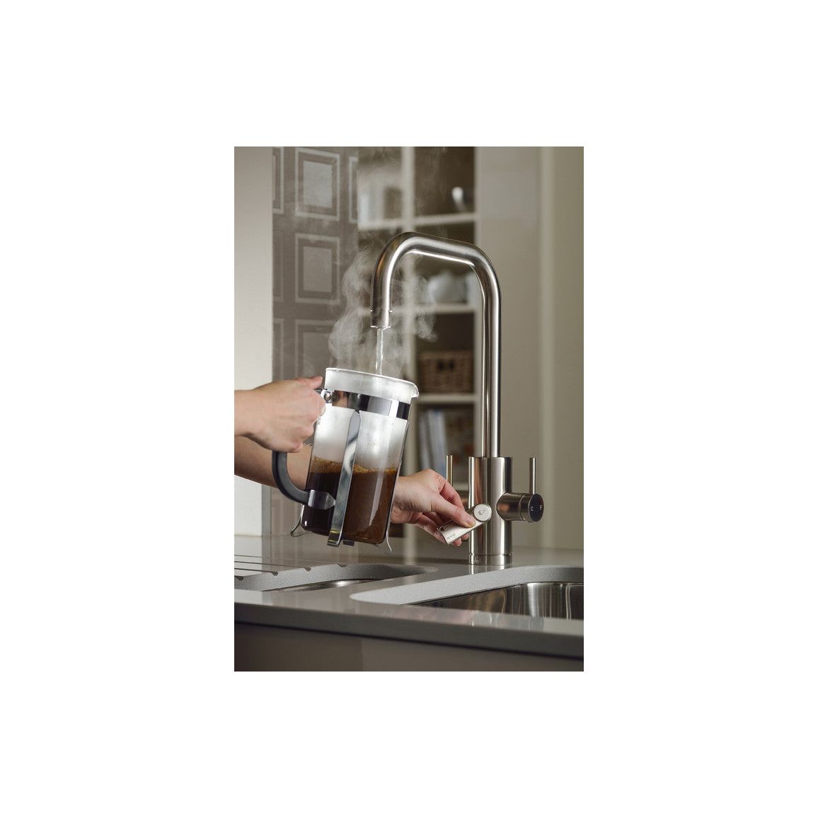 Abode Project 4 IN 1 Monobloc Tap & Proboil.4E Tank - Brushed Nickel