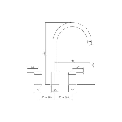 Abode Profile 4 IN 1 3 Part Tap & Proboil.4E Tank - Antique Brass